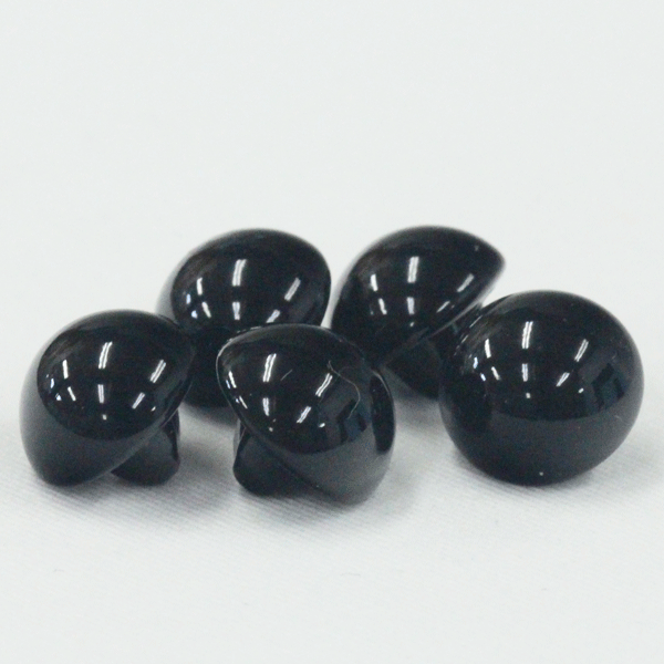 ボタン パールボタン イミテーション 10mm 1個入 きのこ型 黒 パール調 ボタン イミテーションパールボタン カラーが豊富なパール調ボタン プラスチックボタン ボタン 手芸 通販 飾りボタン