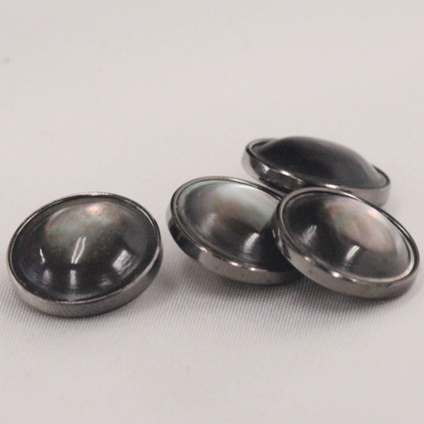 樂天商城 - ボタン 貝ボタン シェルボタン 黒蝶貝 12mm 裏足つき 1個入 シャツやブラウスはもちろん ワンポイントやアクセサリーにもお勧め 手作り 手芸 釦付け替え に