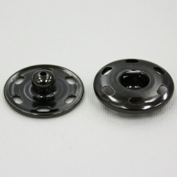 スナップボタン 10mm BN(ブラックニッケル) / 1セット ASP0001 ボタン 手芸 通販