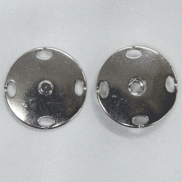 ボタン スナップボタン 20mm 1セット N メタルスナップ 金属スナップ ニッケル ボタン 手芸 通販