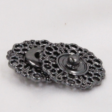 スナップボタン 20mm BN(ブラックニッケル) / 1セット ASP0016 ボタン 手芸 通販