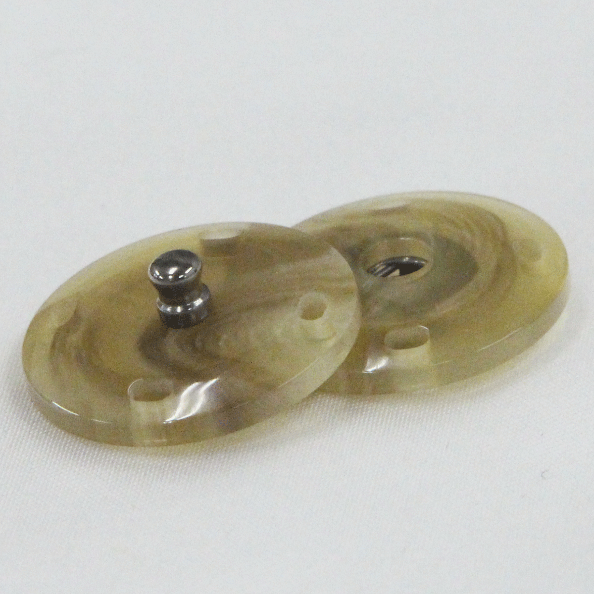 スナップボタン(水牛調) 21mm U43（茶) / 1セット ASP0010 ボタン 手芸 通販