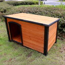 大型犬小屋 高床式屋外ログキャビン犬小屋 小型中型犬用耐候性屋外シェルター