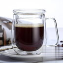 二重構造 ガラス カップ コーヒーカップ 牛乳コップ ダブルウォール 耐熱ガラス ビアグラス 二重ガラスカップ 保冷 熱くない 結婚 新築お祝い プレゼント