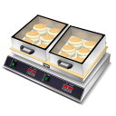 業務用目に見えるカバースフレマシン電気スフレマシン 温度範囲50~300℃ ノンスティック銅加熱プレート付き ケーキベーカー機器 レストラン パン屋用 (ダブル...