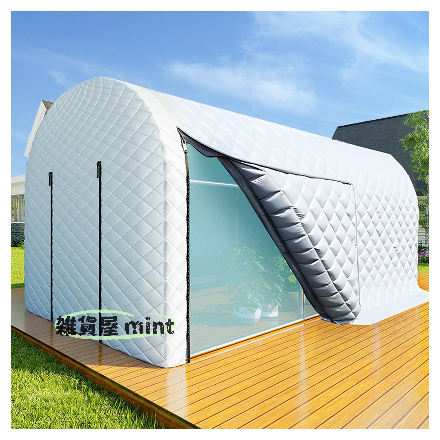 温室 ビニールハウス 大型 家庭用 ビニール 【厚手の布団】 ガーデンハウス 車 自転車 サイクル フラワ..