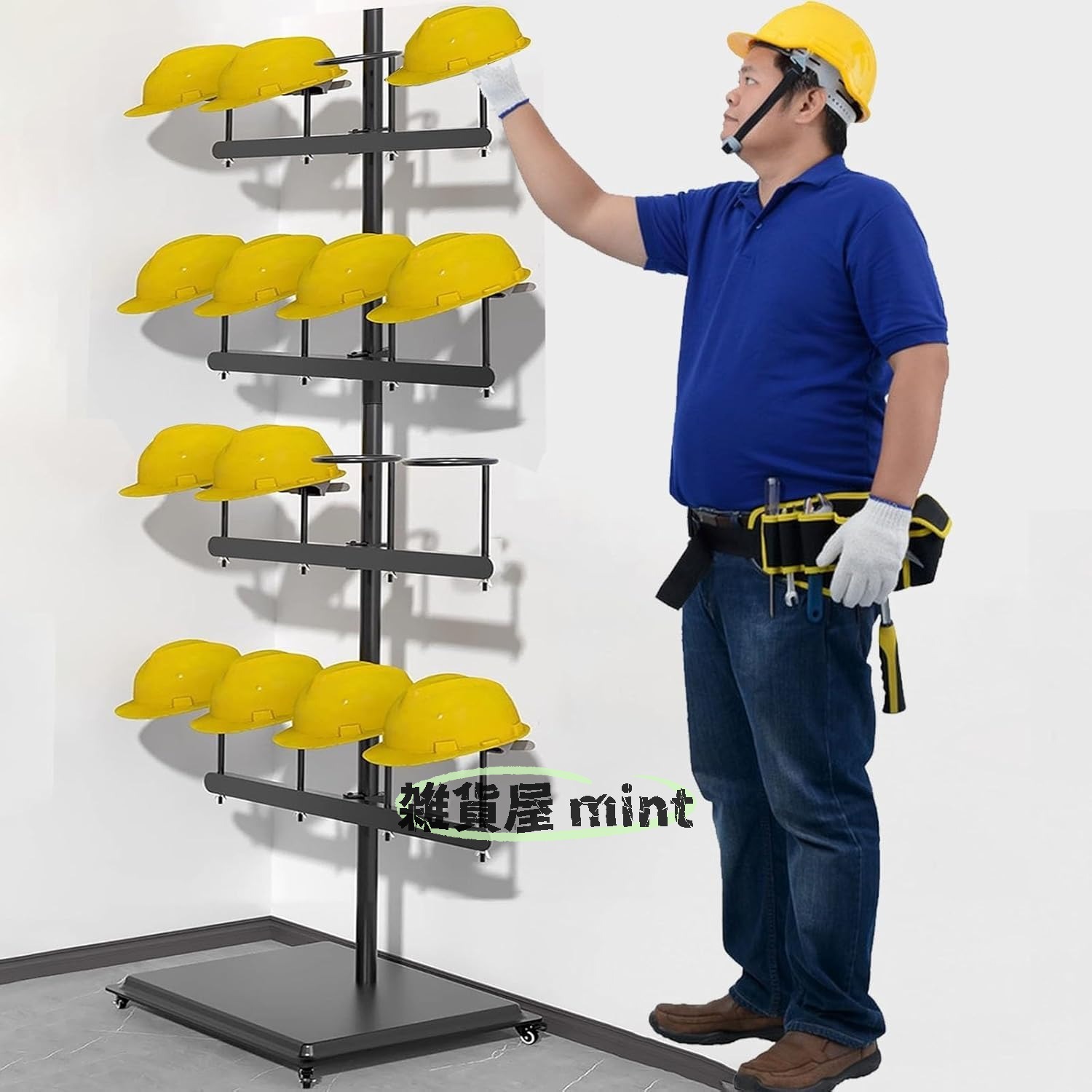 商業 動産 メタルハットキャップディスプレイスタンドラック、 帽子収納ラック棚棚回転可能、 帽子 ヘ..