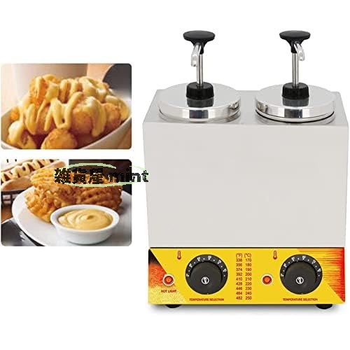 【12月スーパーSALE】ダブルヘッドジャム加熱機、電気バター加熱、電気ステンレスソースヒーター 業務..