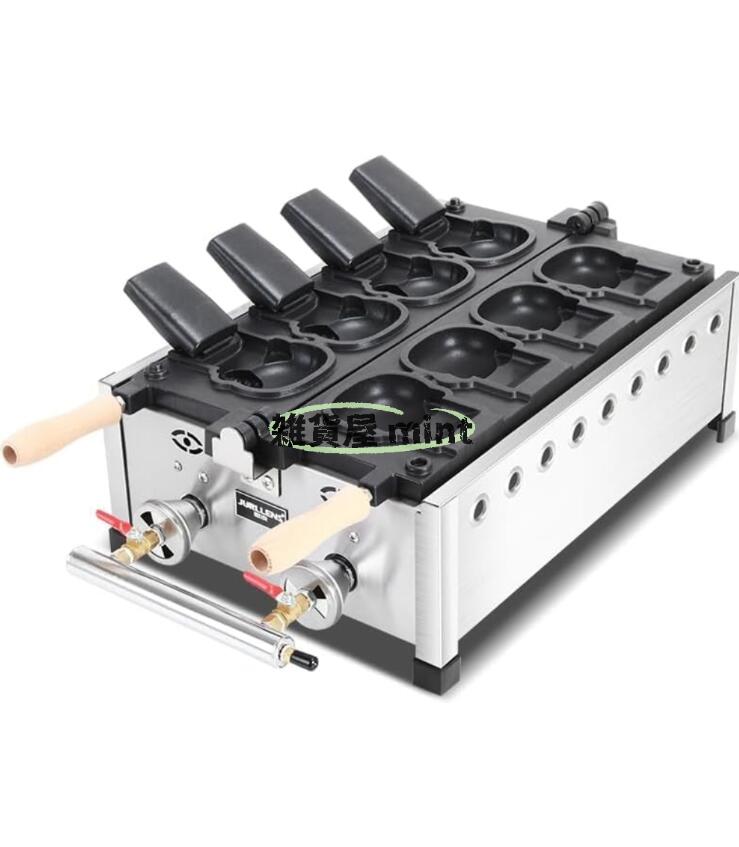 Rakuten - 鯛焼きメーカー業務用電気たい焼き機、業務用電気加熱キティ たいやきタイプ 焙煎機、アイスクリームたい焼き焙煎機、均一加熱三種焙煎機 (2/3/4個)キティ たいやきタイプ ベーカリーシリーズ たい焼きメーカー (オープニング/4枚,ガス)