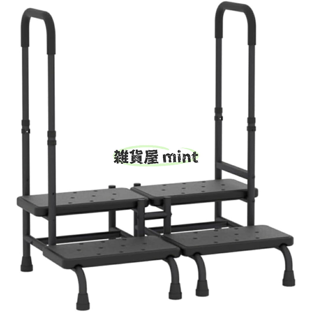 ステップ台 取っ手付き、 2段踏み台 、 寝室 、 耐荷130KG 調節可能なフットスツー...