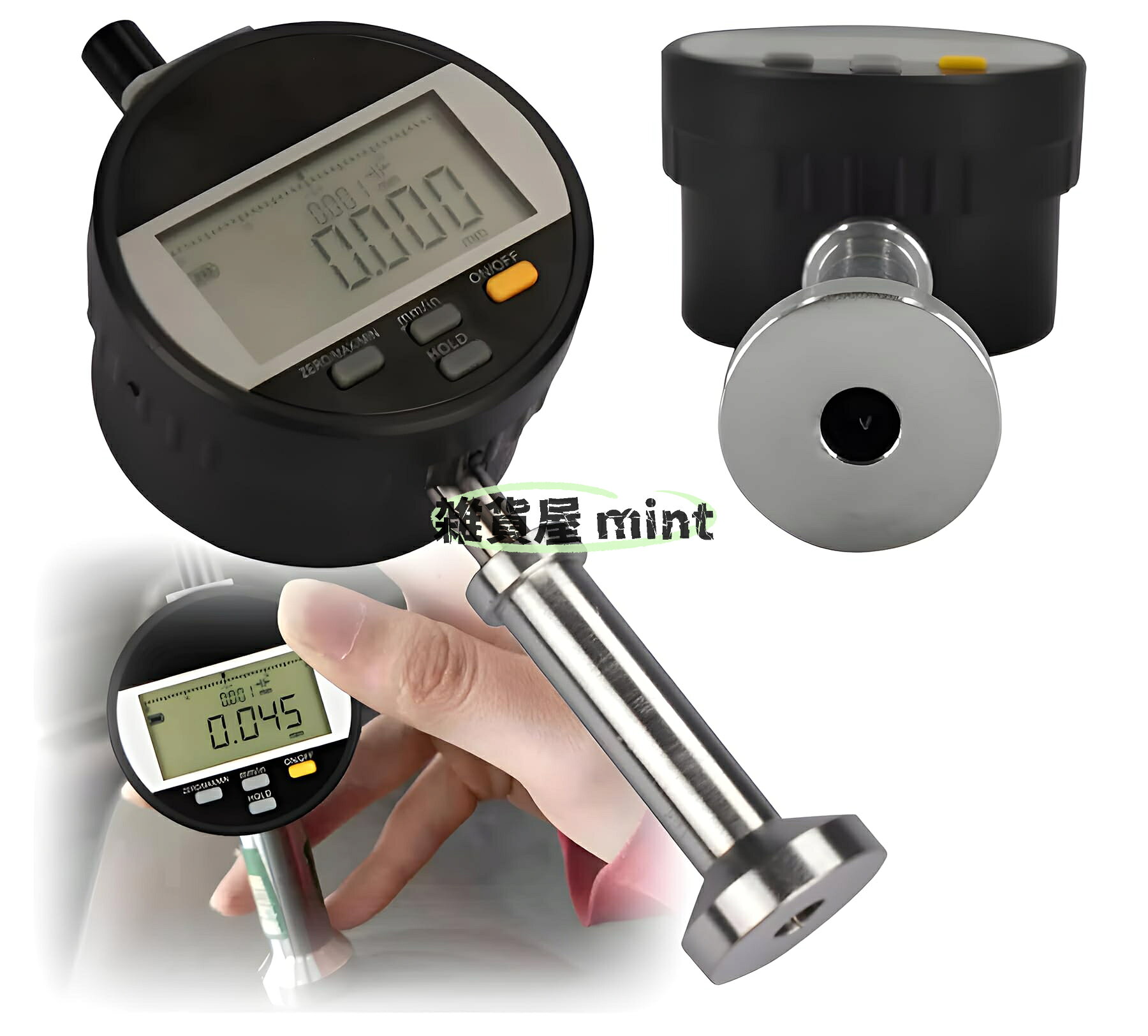 高精度デジタル表面粗さ計 0-6.5mm｜±0.003mm精度・USB-C出力・mm/in切替｜携帯式粗さ測定器 金属/非金属対応 サンドブラスト・研削・塗装検査用 [並行輸入品]