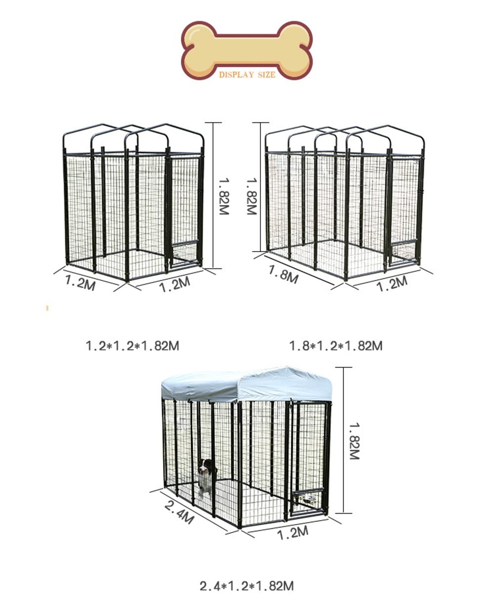 �ڥåȥե��󥹿˶⸤���緿�������ݥ�ݥ�곫����DIY�ڥåȥ����� (2.42*1.2*1.82m)