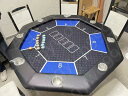 テキサスホールデム 折りたたみ式ポーカーテーブル 8人用 カジノゲーム 120cm(3)