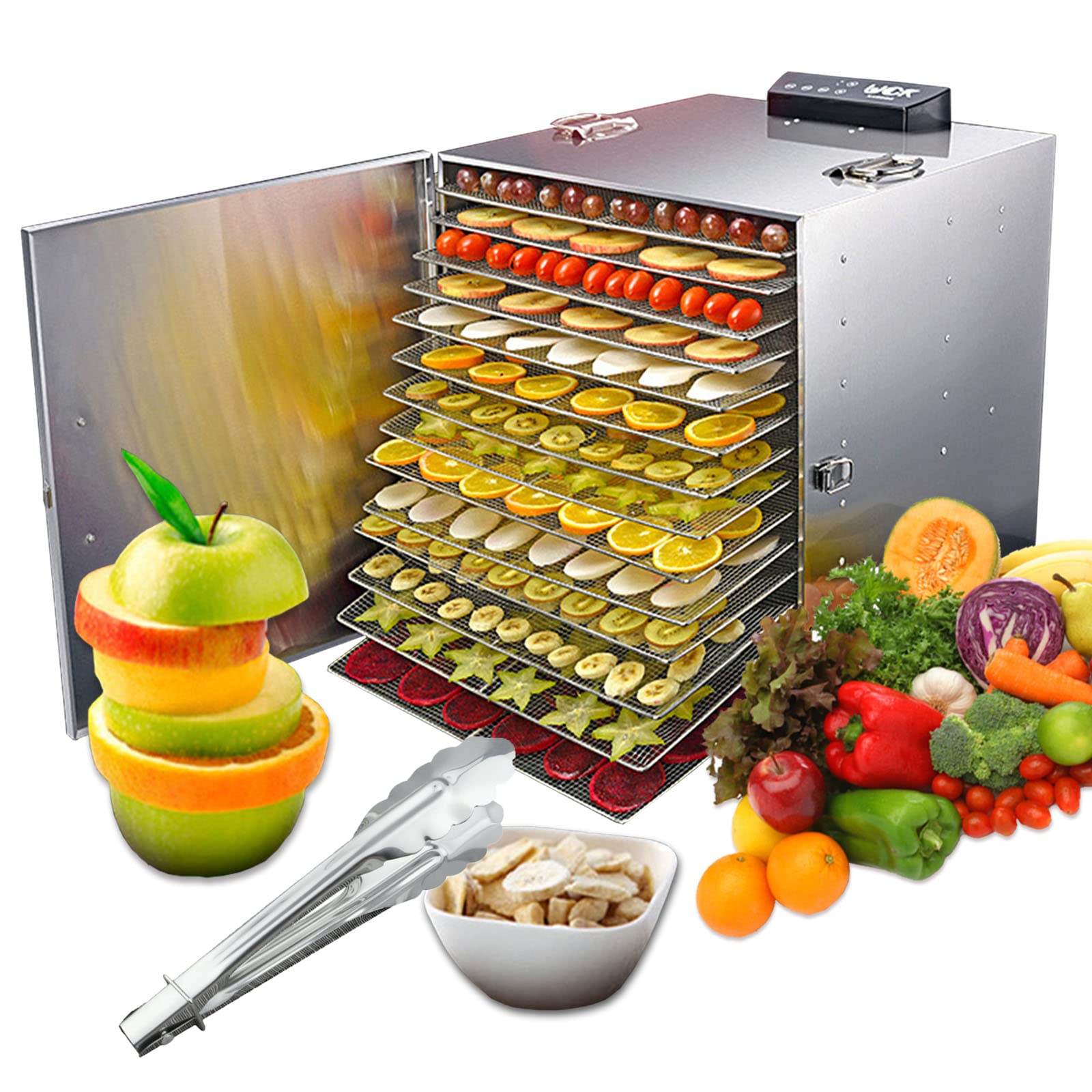 フードドライヤー 食品乾燥機 業務用 食品脱水機 15層 大容量 304ステンレス鋼 野菜乾燥機 家庭用 電気..