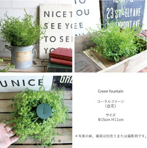 Greenfountain*コーラルファーン【造花】【CT触媒】【消臭効果付き】41731