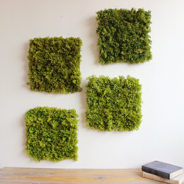 モスマット グリーンウォール フェイクグリーン 壁掛け 壁 造花 インテリア ナチュラル 壁面装飾 壁面緑化 オフィスグリーン