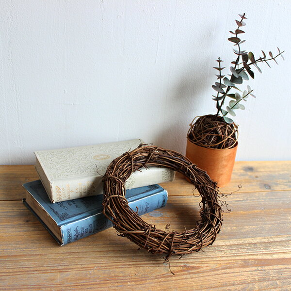 【売り切り SALE】【お買い得価格】ヒゲサンキライリース15cm ドライフラワーリース台サンキライヒゲつき