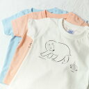 シロクマとハリネズミ / HYGGELIG × satonekoto アウトドア キャンプ キッズTシャツ