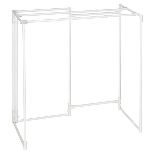 【ポイント★5倍＆スーパーSALE】 積水樹脂 セキスイ ランドリースタンド STIK-P4S ホワイト 組立品のサムネイル