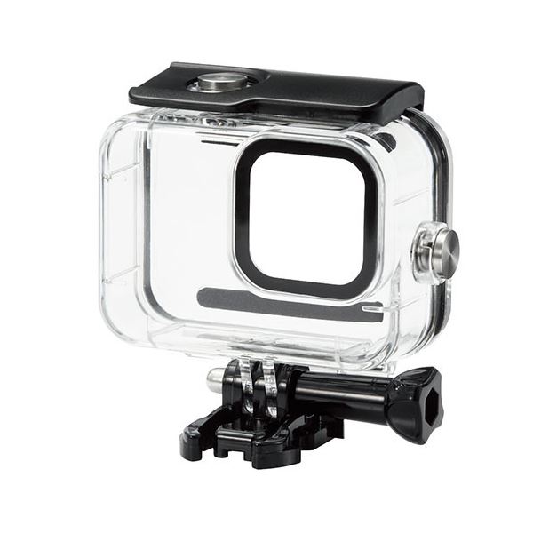 【ポイント5倍！マラソン最終 5/27 01:59まで】 エレコム GoPro HERO9 Black用 ハウジングケース 防水 水中撮影用 耐衝撃 IPX8相当 深水45m クリア AC-GP9BWPCCR