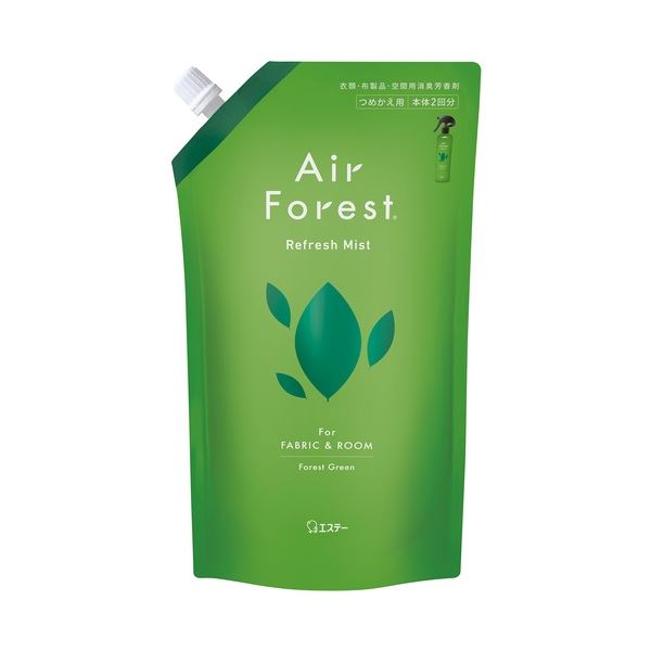  (まとめ) AirForest Refresh Mist つめかえ540mL 