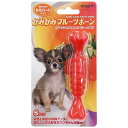 【タイムSALE ポイント5倍】 (まとめ)かみかみフルーツボーン セミハード Sサイズ ストロベリー【×5セット】 (犬用玩具)