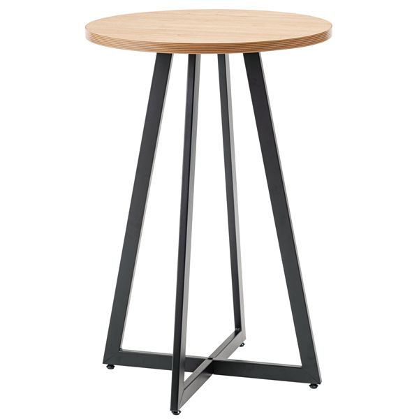 ハイテーブル 約W60×D60×H90.5cm ナチュラル アジャスター付 組立式