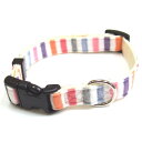 【水曜定休P8倍】 (まとめ)ストライプカラー #15 マルチホワイト(×3セット) (犬用品/首輪)