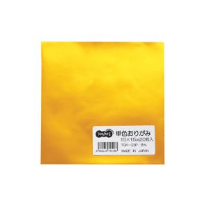【ポイント5倍】 （まとめ） TANOSEE 単色おりがみ きん 1パック（20枚） （×30セット）