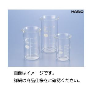 （まとめ）硼珪酸ガラス製トールビーカー100ml（HARIO）【×10セット】