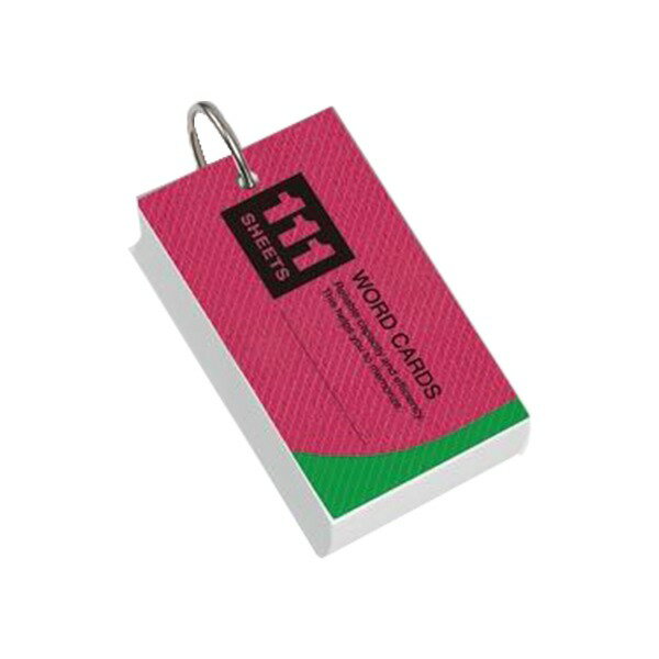 【2/20! ポイント6倍】 （まとめ） レイメイ藤井 単語カード WD12 表紙色：アソート（青、黄、赤） 1個入 【×10セット】