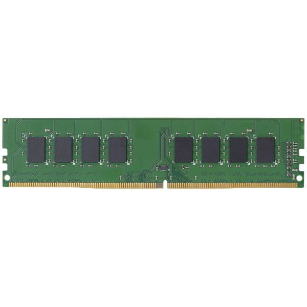 【ポイント4倍！水曜定休日Pアップ】 エレコム EU RoHS指令準拠メモリモジュール/DDR4-SDRAM/DDR4-2400/288pinDIMM/PC4-19200/8GB/デスクトップ用 EW2400-8G/RO