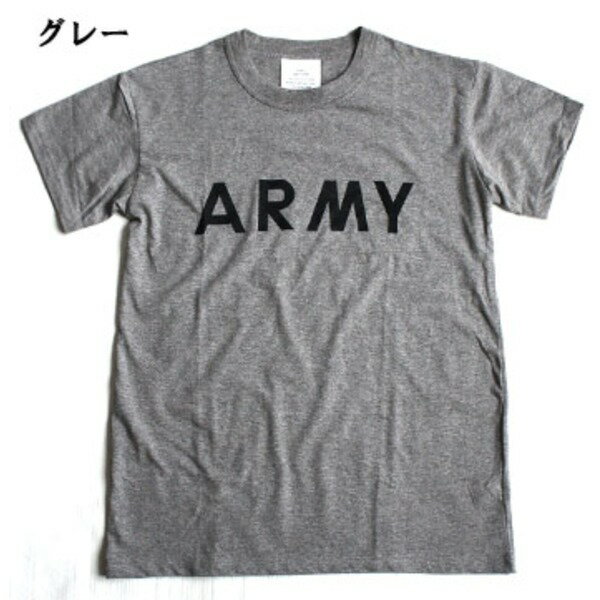 【ポイント5倍＆クーポン! 買いまわりで最大+10倍】 USタイプARMY杢グレーTシャツ　S 2