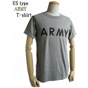 【超ポイントバック祭！】 USタイプARMY杢グレーTシャツ　L