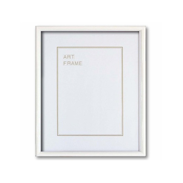【ポイント7倍 1/10!】 〔 木製額 〕 デッサン額 半切サイズ 545×424mm ホワイト 温かみのある木製 フレーム 額縁