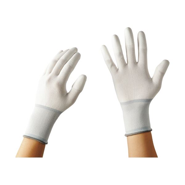 【P9倍 2/7限定】 （まとめ）TANOSEE 13ゲージ ウレタンコート手袋 パームタイプ L 1パック（10双） 【×5セット】