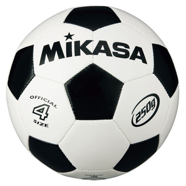 【ポイント4倍！水曜定休日Pアップ】 MIKASA（ミカサ）サッカーボール 軽量球4号 ホワイト×ブラック 【SVC403WBK】