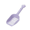 【タイムSALE ポイント5倍】 (まとめ)コロル ネコトイレ用スコップ 大粒用 パープル【×10セット】
