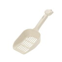 【タイムSALE ポイント5倍】 (まとめ)コロル ネコトイレ用スコップ 小粒用 ベージュ【×10セット】