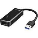 【ポイント★5倍 2/25 0:00～23：59】 Giga USB3.0対応 有線LANアダプター ブラック LUA4-U3-AGTE-BK