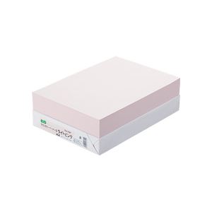 【11/30は..ポイント8倍！】 (まとめ) TANOSEE αエコカラーペーパーII A4 ライトピンク 1冊（500枚） （×10セット）
