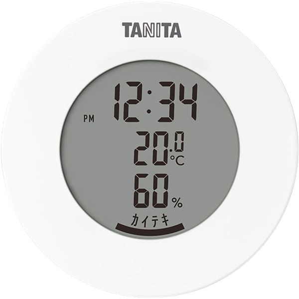 【P5倍！5/31 楽天勝利+ショップPアップ】 タニタ デジタル 温湿度計 ホワイト TT-585