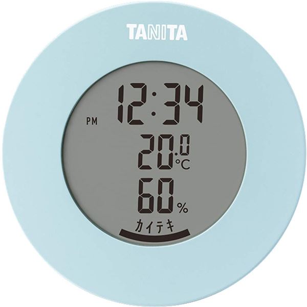 【P5倍！5/31 楽天勝利+ショップPアップ】 タニタ デジタル 温湿度計 ライトブルー TT-585
