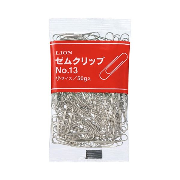 【ポイント7倍！11/30まで】 (まとめ) ライオン事務器 ゼムクリップ 小 23mm 50g No.13-50 1パック （×50セット）