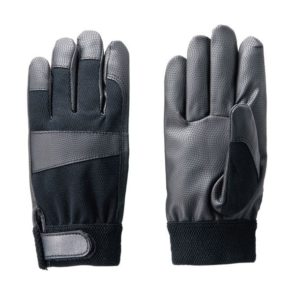 TANOSEE PUタイプ手袋 L ブラック 1パック（5双）