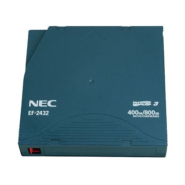 【5/20はポイント6倍 0のつく日 ショップPアップ】 NEC LTO Ultrium3データカートリッジ 400GB(非圧縮時)/800GB(圧縮時) EF-2432 1巻