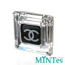 Chanel シャネル ココマーク ブローチ クリア ブラック プラスチック メタル アクセサリー ワンポイント スタイリッシュ 【中古】