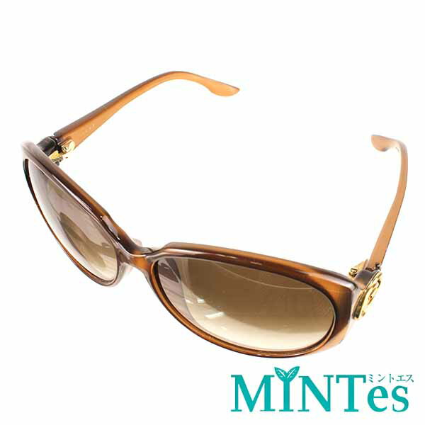 Gucci グッチ インターロッキングG サングラス ブラウン グレーグラデーション プラスチック 紫外線対策 ドライブ お出かけ 日よけ 【中古】