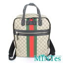 Gucci グッチ GGスプリーム シェリー バックパック 495558 ベージュ GGスプリームキャンバス 通勤通学 デイリー 大容量 【中古】