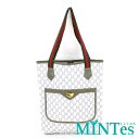 Gucci グッチ GGプラス シェリー トートバッグ グレー PVC デイリー ショッピング 書類バッグ シンプル 【中古】